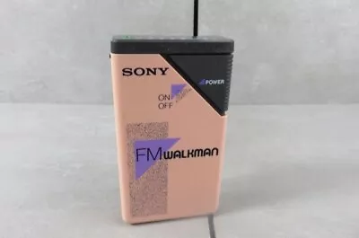 Vintage Sony Walkman RARE PINK SRF-16W FM Radio Headset Tested • $26.99