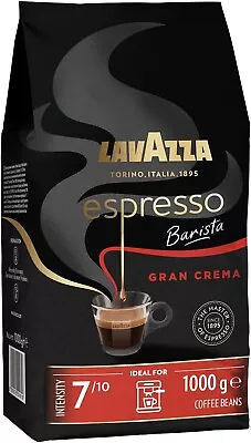 Lavazza Espresso Barista Gran Crema Drum Roasted Coffee Beans 1Kg • $54.45