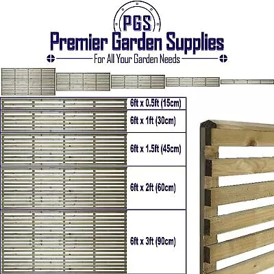 Premier Vogue Venetian Slatted Style Trellis Lattice Garden Fence Panel Topper • £13.50