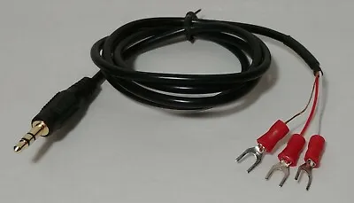 CW Keyer Paddle Cable 3 Feet 1/4  6.35mm 1/8  3.5mm Straight Key Morse BUILT • $18.73