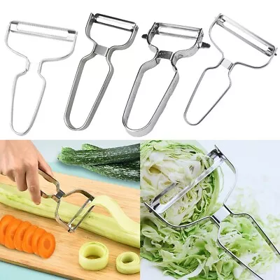 Slicer Vegetable Fruit Peeler Wide Mouth Ergonomic Design Salad Slicer • £6.58