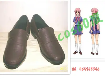 Mirai Nikki Gasai Yuno Cosplay Shoes S008 • $45.83