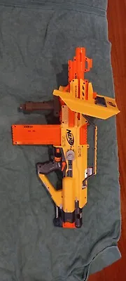 Nerf N-Strike Stampede ECS Spring Powered Mag Fed Full Auto Dart Blaster Rifle • $20