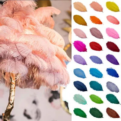 1PC Ostrich Feather Plume DIY 20-50cm Wedding Party Home Decor Craft Costume • $3.84