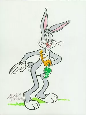  Charles McKimson Original: Bugs Bunny  Original Artwork Hand-Signed Art UF W-B • $600