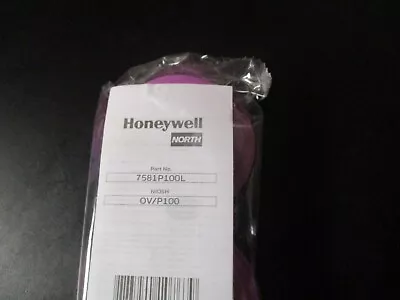 North 758P100L Organic Vapor Cartridge/Filter Combo OV / P100 By Honeywell NEW • $12