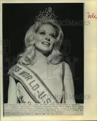 1970 Press Photo Sandie Wolsfeld Named Miss World U.S.A. In Incline Village NV • $19.99