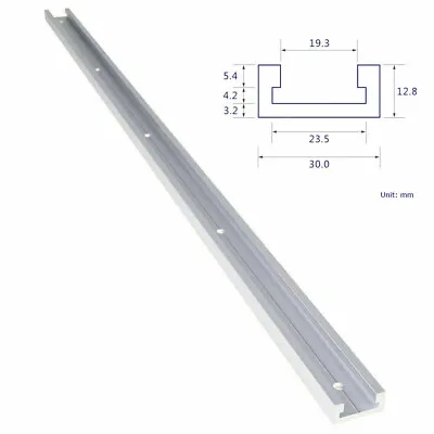 600mm T Track T Slot Miter Track Jig Fixture Woodworking For Router Table • £11.84