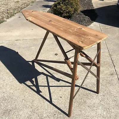 Antique College Mill Wood Folding Ironing Board Vintage  • $167.57