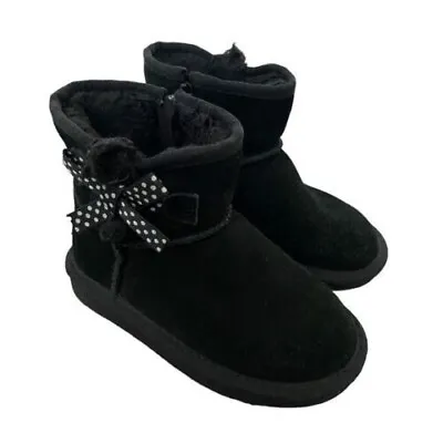 KOOLABURRA BY UGG Kids' Victoria Mini Dots Booties $60 Black - US Size 9  - #581 • $29.74