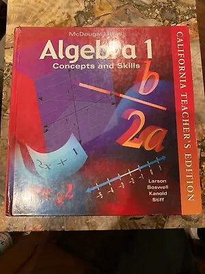 McDougal Littell Algebra 1 Ser.: Algebra 1 : Concepts And Skills By Laurie... • $29.95