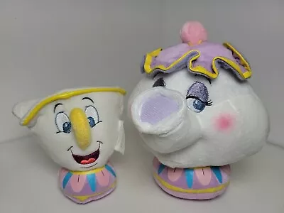 Authentic Disney Beauty And The Beast 6  Mrs. Potts Teapot And Chip Plush Toys • $30.99