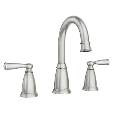 Moen 84947srn Banbury Brushed Nickel 2-handle Widespread Bathroom Faucet & Valve • $77.46
