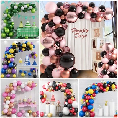 $5.09 • Buy Balloon Arch Kit + Balloons Garland Birthday Wedding Party Baby Shower Decor UK.