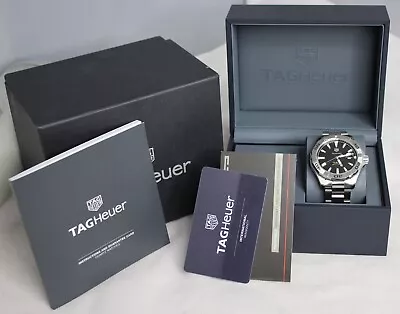 Tag Heuer Mens WAY2010.BA092 Aquaracer Watch Stainless 300m 43mm Automatic Cal5 • $1200