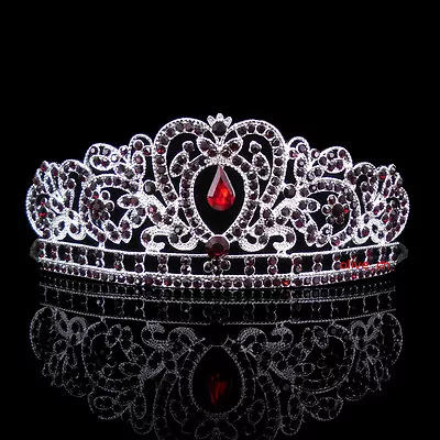 Kids Red Heart Girl Children Wedding Prom Mini Tiara Crown Princess  • $12.50