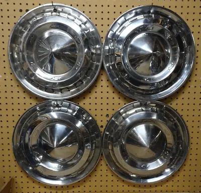 Vintage 1956 Chevrolet Belair 15  Wheel Cover Hubcaps Set Of 4 • $78.95