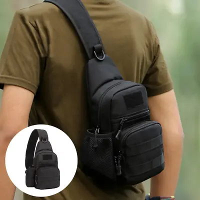Tactical Sling Bag Pack Military Shoulder Sling Backpack Molle Assault Range Bag • $15.99