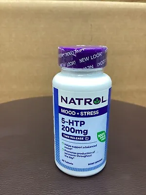 Natrol 5-HTP Mood & Stress Maximum Strength 200 Mg 30 Tablets Exp 07/2025 • $11.95
