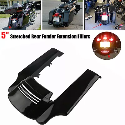 Rear Fender Extension Stretched Bag Filler 5Inch For Harley Touring Electra Road • $61.69