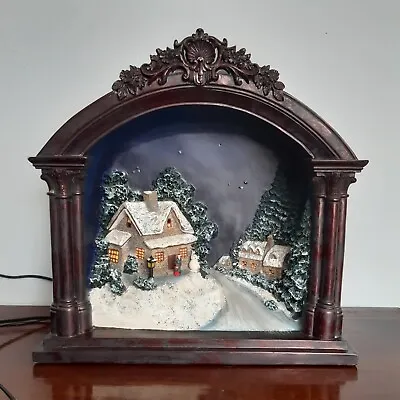 £20 • Buy Vintage Premier Decorations Fibre Optic Winter Scene Christmas Lighted House