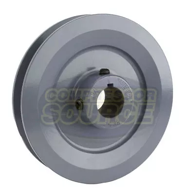 $29.95 • Buy Cast Iron 5  Single Groove Pulley V Style B Belt 5L For 7/8 Inch Keyed Shaft
