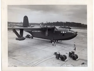 1945 US Navy Martin Philippine Mars JRM-1 Flying Boat 8.5x11 Original News Photo • $33.99