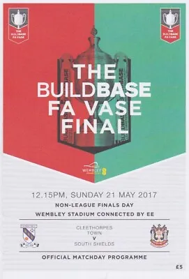 £2.99 • Buy Fa Vase Trophy Final 2017 Cleethorpes South Shields Macclesfield York Programme 