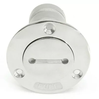 50mm 2  Fuel Deck Fill Filler With Key Boat Marine 316 Stainless Steel Polished • $35.33