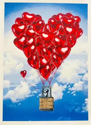 MR. BRAINWASH Love Above All H/S With COA Limited Edition Girl With Balloon  Art • $1675