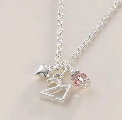 £12.99 • Buy Birthstone Necklace For Age 21, Jewellery Gift For 21st Birthday, New!