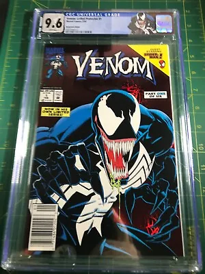 Venom Lethal Protector #1 CGC 9.6 WP Newsstand Custom Label 1st Solo Series • $165