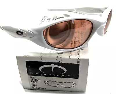 RARE NIB OAKLEY MINUTE 2.0 SUNGLASSES White Frames W/ G30 Black Iridium Lenses • $529.99