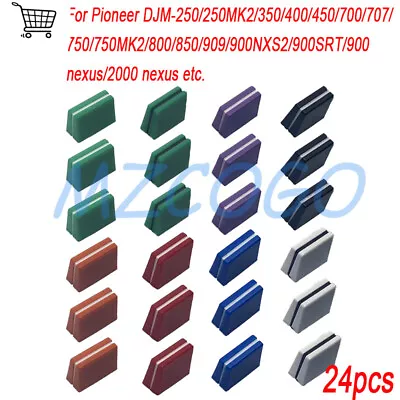 24PCS For Pioneer DJM Mixer DJ Slider Fader Cross Fader Knob Caps (8 Colors) • $21.05