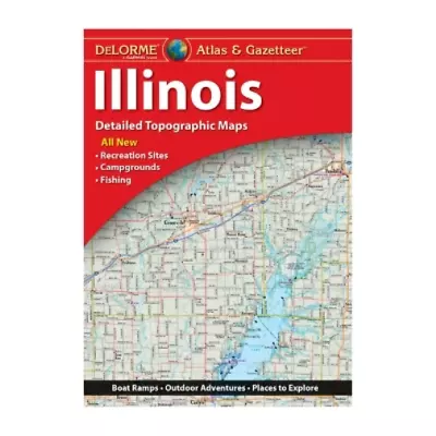 Delorme Atlas & Gazetteer: Illinois (Paperback) • $30.33