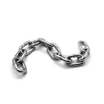 £3.39 • Buy Strong Heavy Duty Steel Chain BZP Bright Zinc Plated Side Welded Security Links