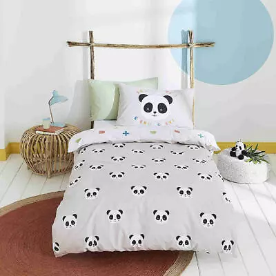 Panda's Friend Bedding Organic Cotton Children's Duvet Cover Set Or Sheet • £15.40