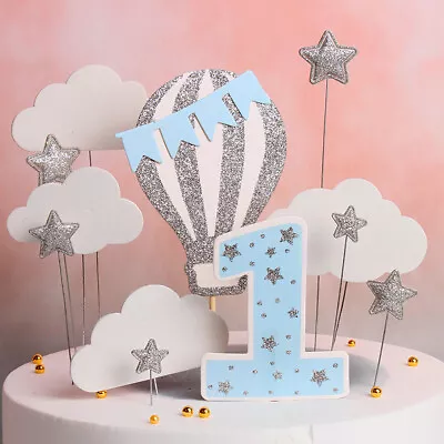 12pcs Birthday Cake Topper 1st Year Old Baby Shower Little Stars Dessert Decor • £5.78