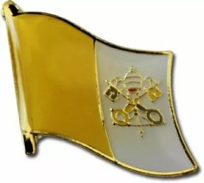 Vatican City Country Flag Bike Motorcycle Hat Cap Lapel Pin • $6.88