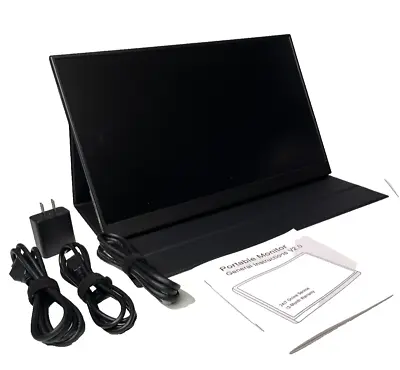 Portable Monitor 15.6  FHD 1080P   USB C + Mini HDMI External Second Computer • $55.89