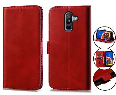 $6.95 • Buy Galaxy J8 2018 Wallet Case Cowhide W Buckle
