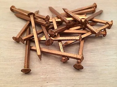 £5.50 • Buy 80grms Copper Rose Head Boat Nails Sizes 3/4  To 5  MULTIPLE LISTING