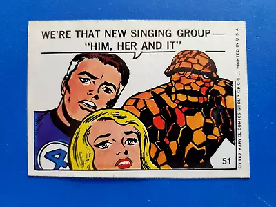 1967 Philadelphia Gum Marvel Super Heroes Stickers #51 The Fantastic Four • $40