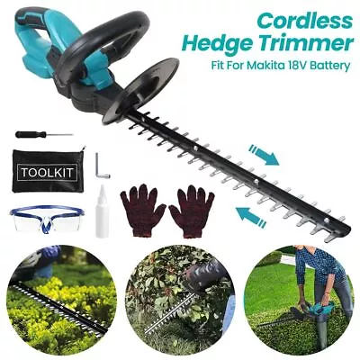 Brushless Cordless Electric Hedge Trimmer Garden Cutter For Makita 18V Battery • £49.99