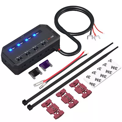 12V Car Motorcycle Trucks Fuse Box Holder Block LED Indicator Battery Protector • $15.19