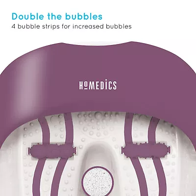 HoMedics Luxury Bubble Foot Spa Bath Massager With Heat   Pedicure Sets For Feet • £39.99
