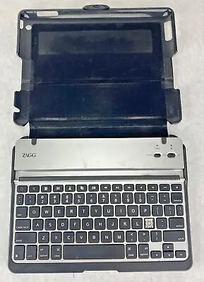 Zagg Folio Bluetooth Keyboard For IPad 2nd/ 3rd/4th Gen Carbon Fiber Black • $13.22