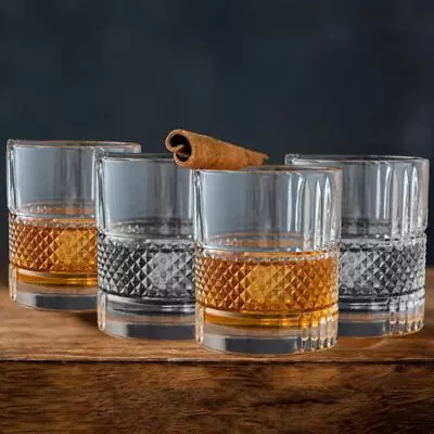 Old Fashioned Vintage Whiskey Glass Set Of 4 • $29.95