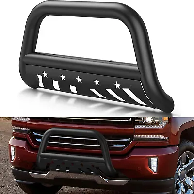 Bull Bar Push Brush Front Bumper Grille Guard For 2004-2023 Ford F-150 Black • $99.99