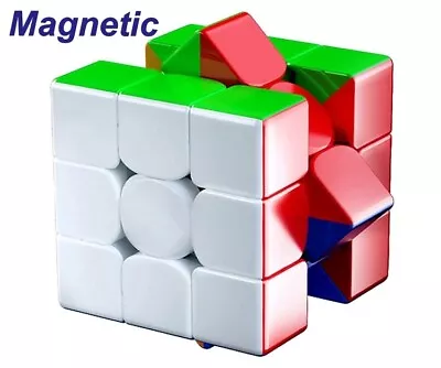 Speed Cube 3x3 Magnetic Puzzle Box Magnetic 3x3x3 Game Toy Magic Gift Magnetic • $10.99